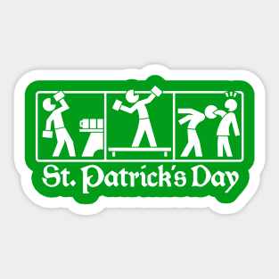 St. Patrick's Day 2 (white) Sticker